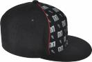 Click to enlarge- DS170 FLEX FIT FLAT BRIM CAP with PIPING/PRINT/EMBROIDERY &amp; UNDER BRIM OPTIONS -RH SIDE
